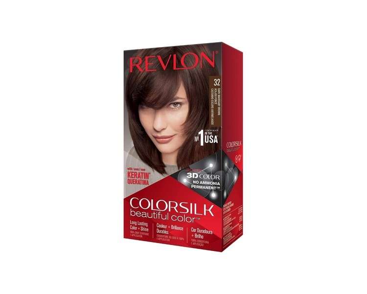 Colosilk Ammonia Free Hair Dye 32 Dark Mahogany Brown