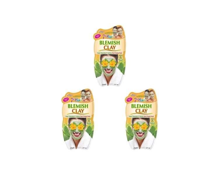 7th Heaven Blemish Clay Mud Face Mask with Witch Hazel and Aloe Vera 20g