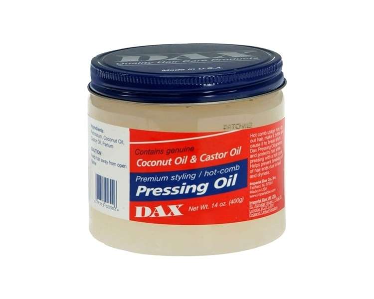 Dax Coconut Pressing Oil Jar High Gloss Breakage Control 400g