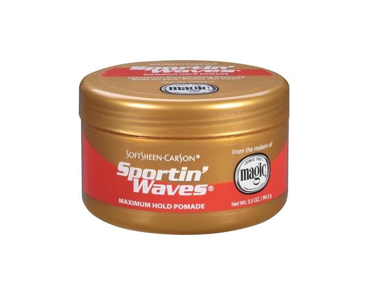 Soft Sheen Sportin Waves Maximum Hold Pomade 3.5 oz 99.2g