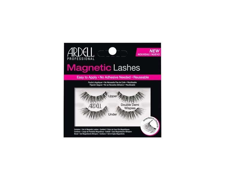 ARDELL Magnetic Strip Double Demi Wispies Real Hair Magnetic False Eyelashes