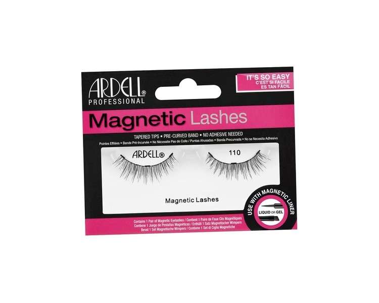 Ardell Single Magnetic Lashes Style 110 - Ideal for Use with Magnetic Lash Liner