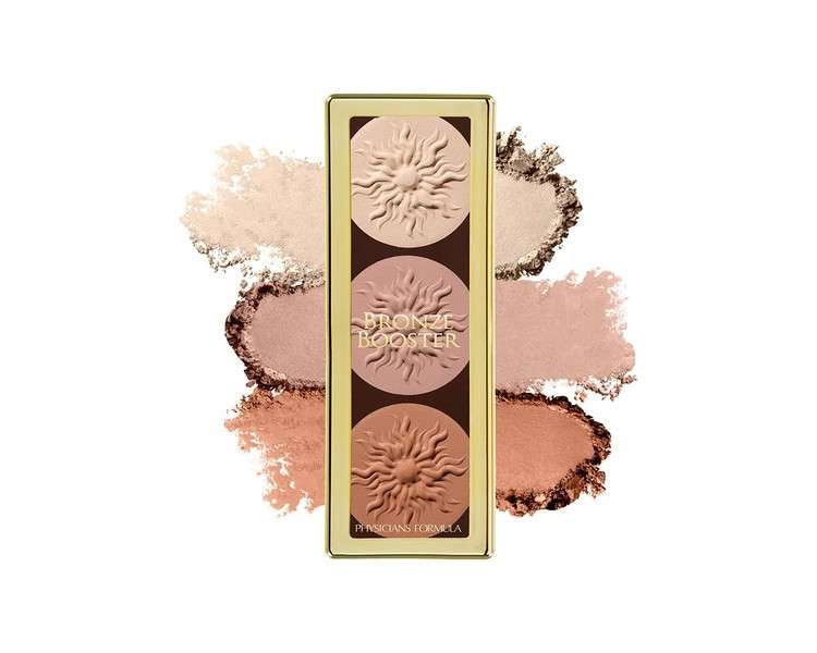 Physicians Formula Bronze Booster Glow-Boosting Strobe and Contour Palette with Angled Brush Pressed Bronzer