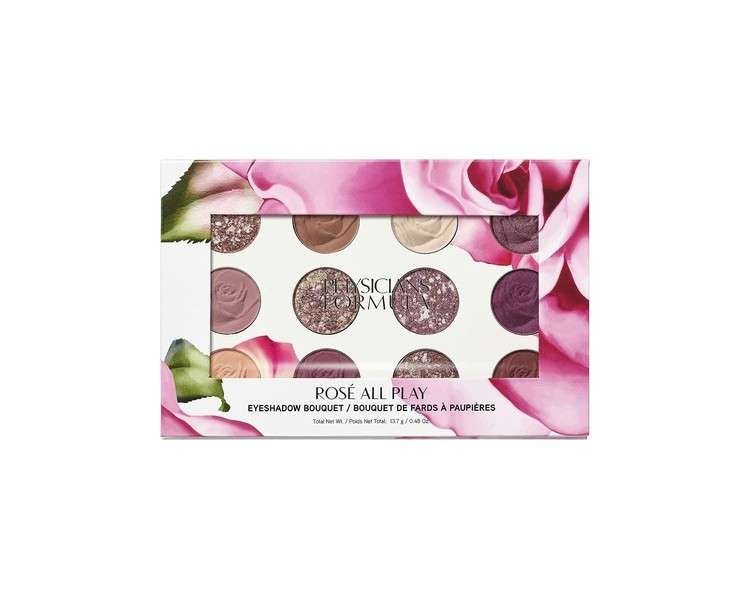 Physicians Formula Rose All Play Eyeshadow Bouquet Makeup Palette with Soft and Creamy Texture - Rose Extract, Goji, and Cherry Plum Formula - Rose