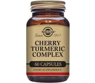 Solgar Cherry Turmeric Complex Vegetable Capsules - Antioxidant and Anti-Inflammatory Properties - For Daily Wellbeing - Vegan and Gluten-Free