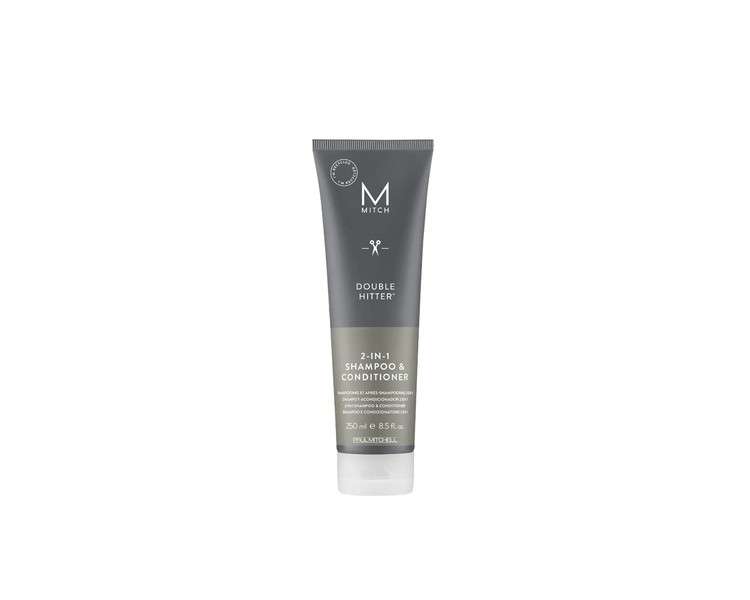 Paul Mitchell MITCH Double Hitter Shampoo & Conditioner 2-in-1 Deep Cleansing for Men 250ml