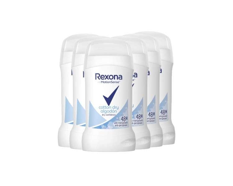 Rexona MotionSense Cotton Dry Anti-Transpirant Deodorant Stick 40ml