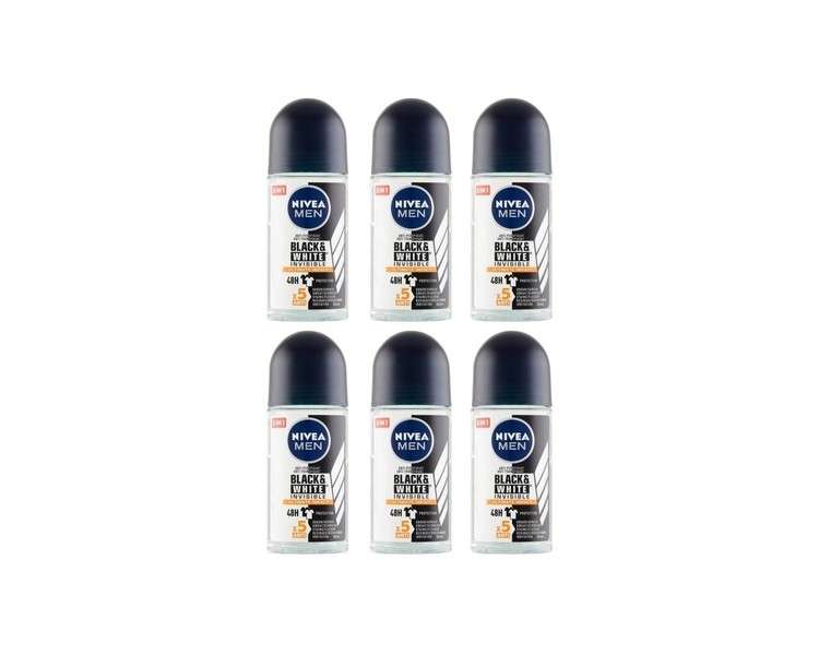 Nivea - Men Black & White Invisible Ultimate Impact - Ball Antiperspirant 50ml