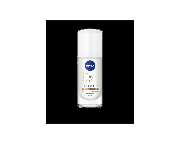 NIVEA Deomilk Beauty Elixir Dry Roll-On 50ml 48h Anti-Perspirant Protection