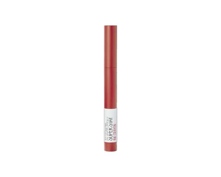 Maybelline Superstay Matte Ink Crayon Longlasting Orange Red Lipstick with Precision Applicator 1 Count