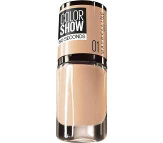 Maybelline Nail Polish Color Show 60 Seconds Go Bare 1 7ml