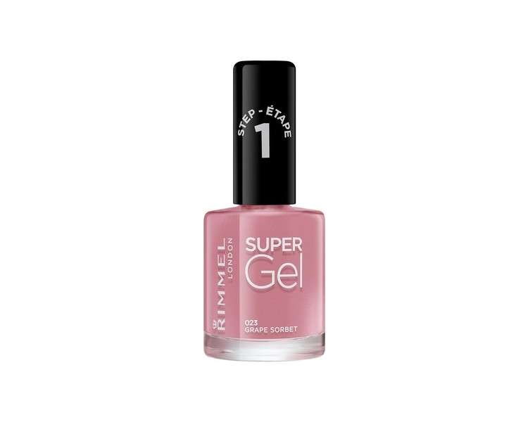 Rimmel London Super Gel by Kate Moss Nail Polish Shade 12 Soul Session Nude Pearl-Effect Pink