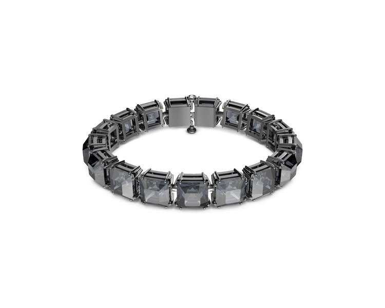 Swarovski Millenia Collection Bracelet Crystals Ruthenium Plated Grey