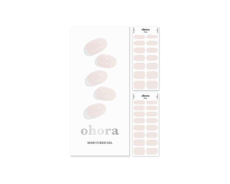 ohora Semi Cured Gel Nail Strips N Cream Light