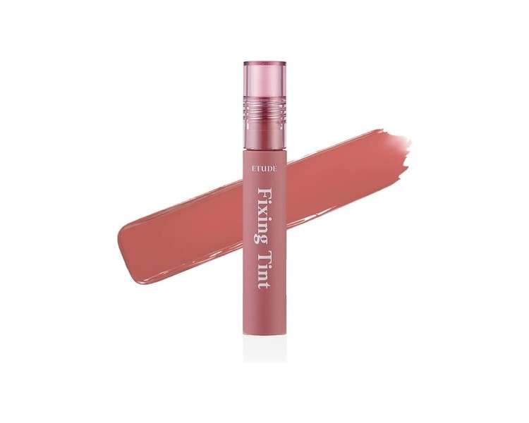 Etude House Fixing Tint 4g Long Lasting High Pigmented Liquid Lipstick Lip Stain Waterproof Lightweight Matte Finish Full Coverage 08 Dusty Beige