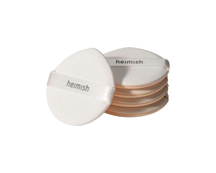 Heimish Artless Rubycell Puff 5 pcs Soft Cushion Puff Foundation Makeup Tool Angled Design Wet and Dry Use