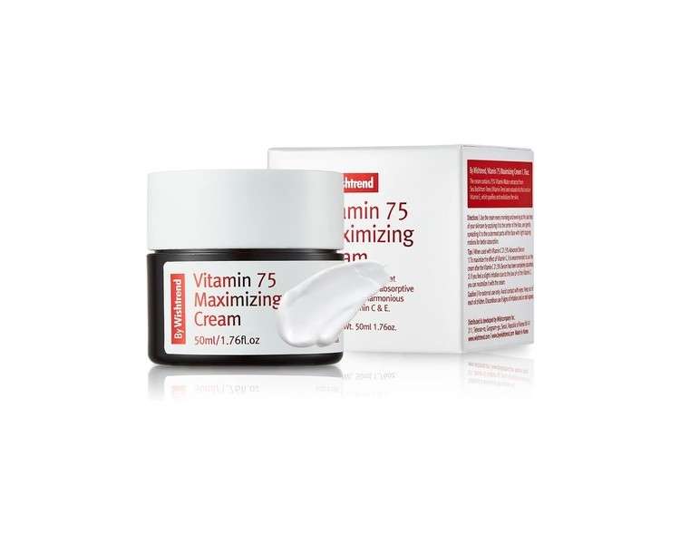 BY WISHTREND Vitamin 75 Maximizing Cream 50ml with Natural Vitamin E and C - Rejuvenating