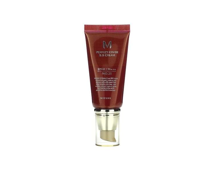 Missha M Perfect Cover B.B Cream Care 21 Light Beige 50ml