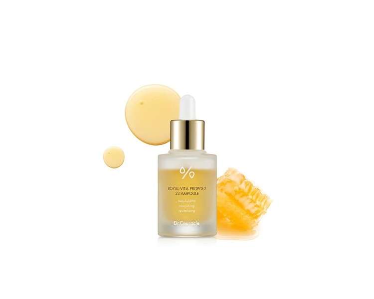 Honey Nourishing Essence Royal Vita Propolis 33 Ampoule Korean Skin Care with Royal Jelly Extract and Panthenol Dr.Ceuracle