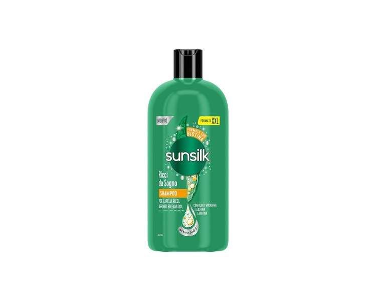 Sunsilk Curly Dream Shampoo for Curly Hair Active Fusion Formula Enriched with Macadamia Oil, Elastin, and Biotin for Visibly Healthy Hair XXL 810ml