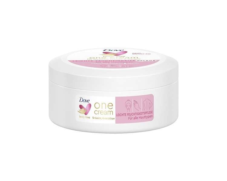 Dove Body Love One Cream Lightweight Moisturizing Body Cream for Face, Hands and Body for All Skin Types 250ml