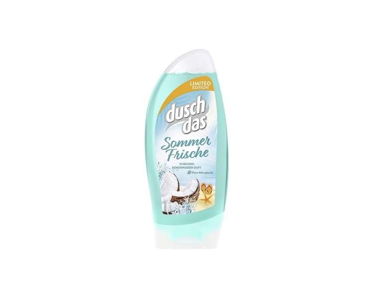 Duschdas Summer Fresh Limited Edition Shower Gel with Fruity Coconut Water Scent 250ml