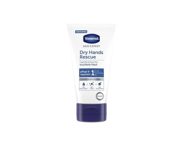 Vasenol Dry Hands Rescue Hand Cream Dermatologically Tested 75ml