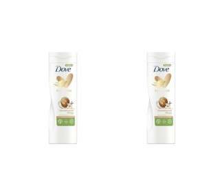 Dove Body Love Body Lotion Nourishing Care Body Lotion for Dry Skin with Shea Butter and Vanilla Scent 400ml - Pack of 2