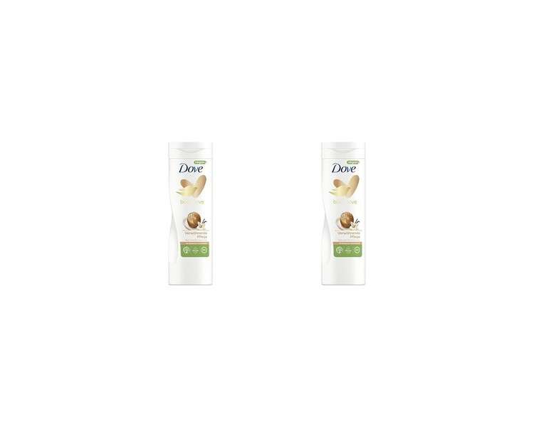 Dove Body Love Body Lotion Nourishing Care Body Lotion for Dry Skin with Shea Butter and Vanilla Scent 400ml - Pack of 2