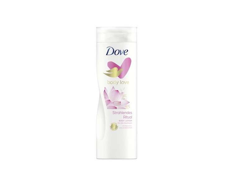 Dove Body Love Radiant Ritual Body Lotion with Rice Milk and Lotus Blossom Fragrance 400ml