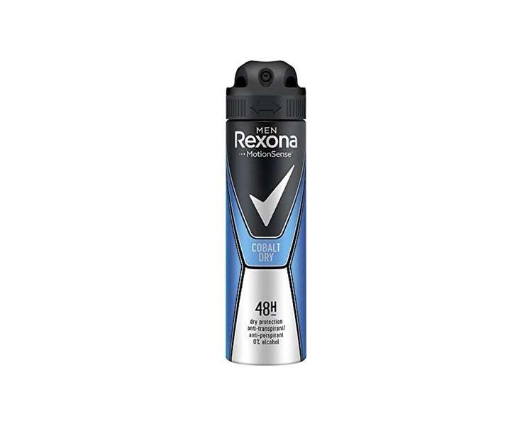 Rexona Cobalt Dry Men Antiperspirant for Long-lasting Freshness 48-hour Protection 150ml