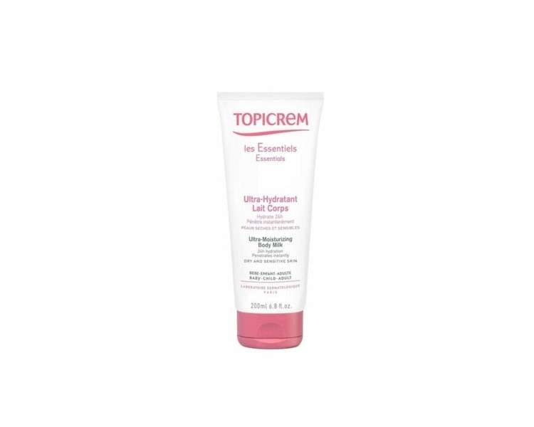 Topicrem Moisturizing Body Milk for Dry Skin 200ml