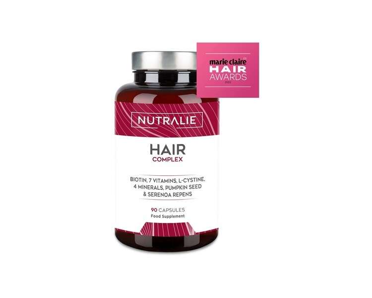 Hair Vitamins Hair Growth and Anti-Hair Loss with Biotin Zinc Selenium and L-Cysteine for Hair 90 Vegan Capsules