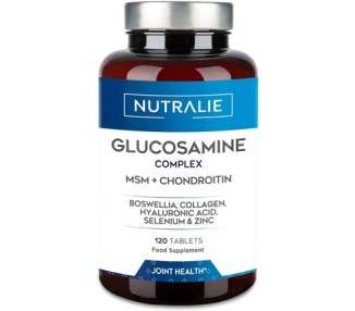 Glucosamine and Chondroitin High Strength Complex with MSM, Collagen, Hyaluronic Acid and Boswellia 120 Tablets