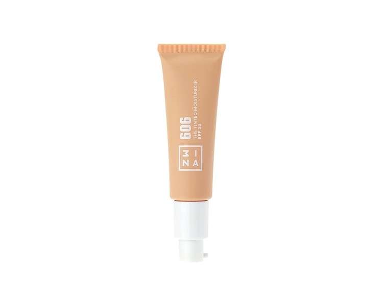 3INA MAKEUP Vegan Cruelty Free Tinted Moisturizer SPF30 606 Ultra Light Pink BB Cream with Hyaluronic Acid and SPF - Ultra Light Nude