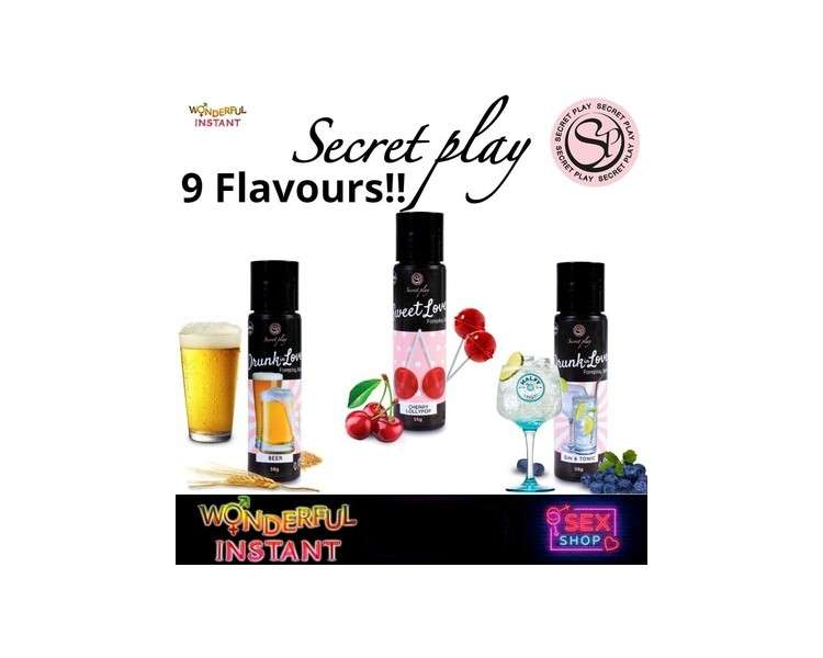 SECRET PLAY Flavored Lubricant 60ml for Oral Sex