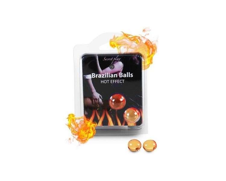 Brazilian Balls Hot Effect Erotic Lubricant Warming Effect Set - 2 Balls