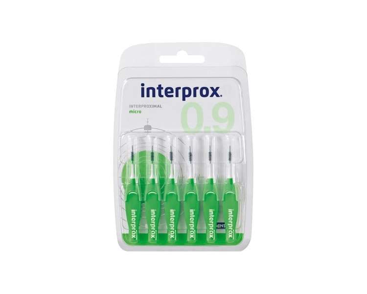 Interprox Green Micro Interdental Brushes 6 pieces