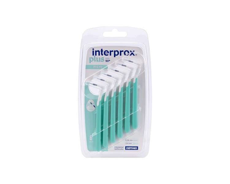 Interprox 0.56mm Green Micro Plus Interproximal Brush 6 Count - Pack of 6