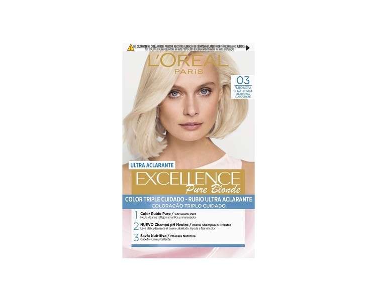 L'Oreal Excellence Creme Permanent Colouring Cream Ultra Light Ash Blonde