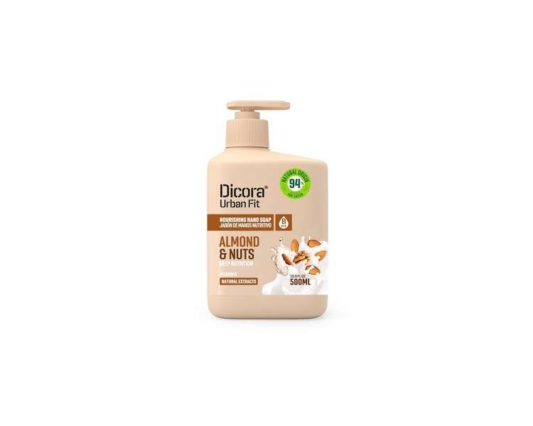 Dicora Urban Fit Hand Soap Vitamin B Almonds & Walnuts 500ml