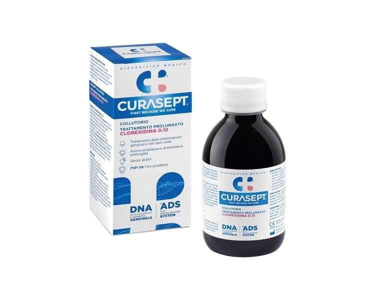 Curasept Extended Treatment Mouthwash with 0.12 Chlorhexidine and ADS 200ml