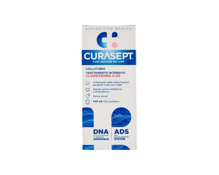 Curasept Intensive Treatment Mouthwash with 0.20 Chlorhexidine and ADS 200ml