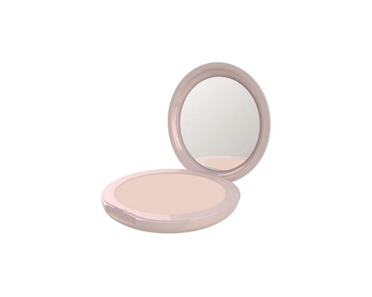 Neve Cosmetics Flat Perfection Compact Powder - Unbreakable and Transparent with Integrated Mirror Fluffy Matte