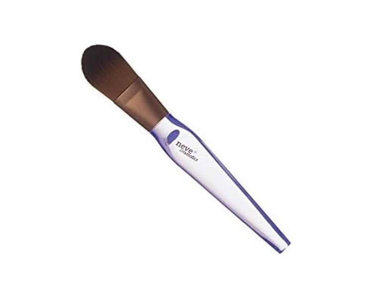 Neve Cosmetics Cat Tongue Face Brush for Concealer and Foundation Crystal Base