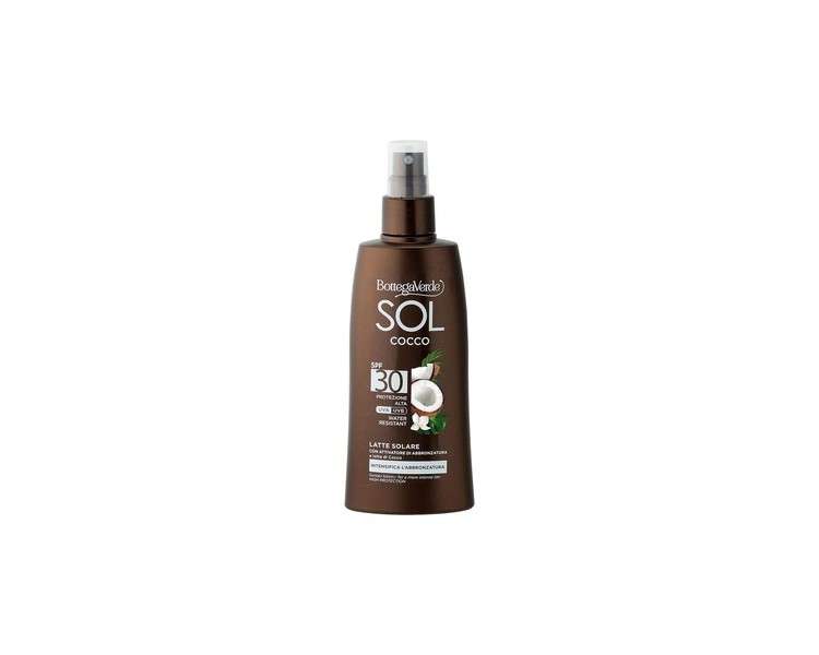 Bottega Verde SOL COCO Sun Milk Intensive Tanning with Tanning Activator and Coconut Milk 200ml SPF 30