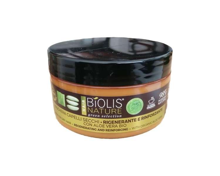 Biolis Regenerating and Strengthening Dry Hair Mask with Aloe Vera 300ml 10.1 Fl Oz