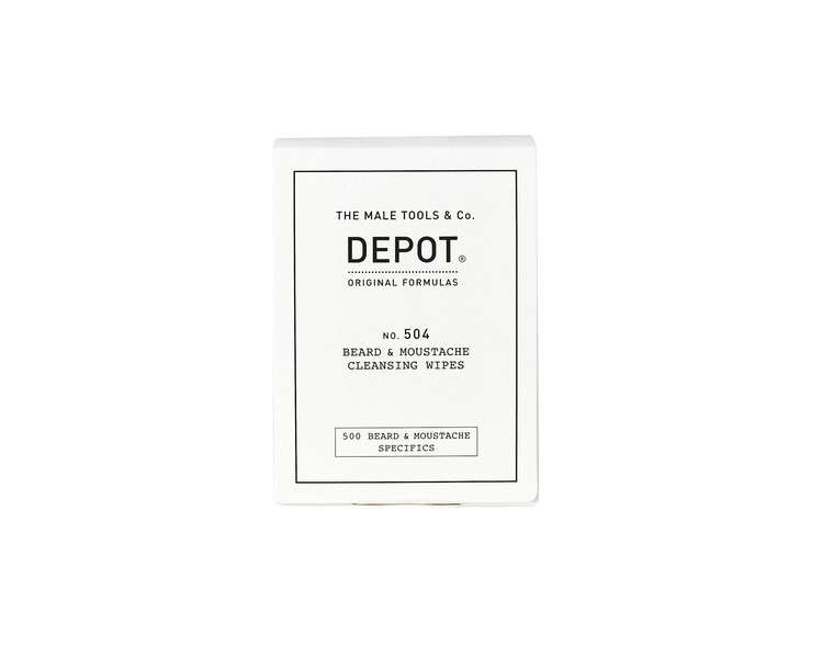 DEPOT 504 Beard & Moustache Cleansing Wipes