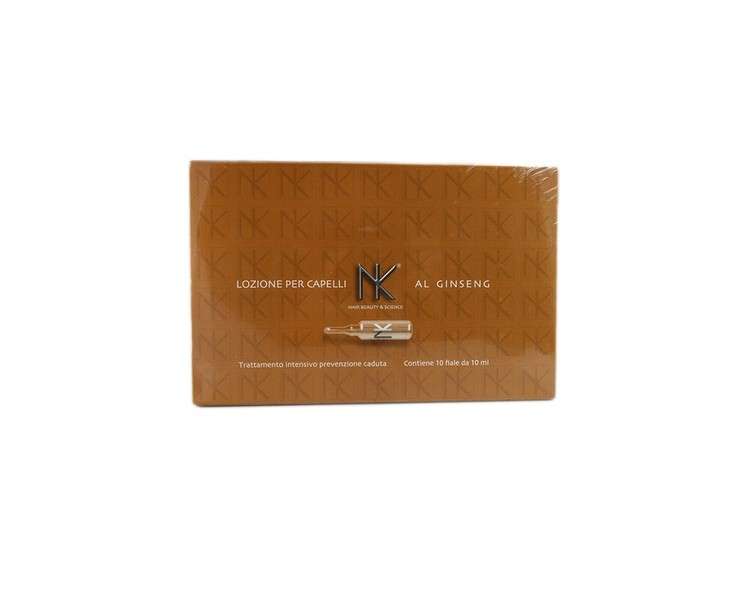 NK Nicky Chini Hair Tonic Hair Loss Ginseng 10 x 10ml