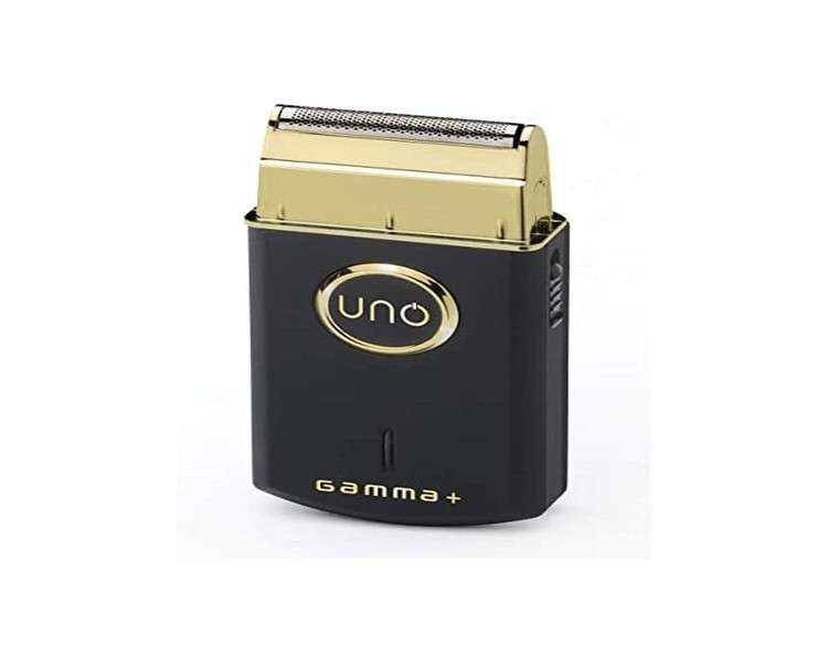 GAMMAPIU' UNO Electric Beard Shaver Ultra-Fine Gold Titanium Foil 38mm Professional Motor Speed 9,000 RPM Portable Cordless Shaver Quick Charge USB Connection